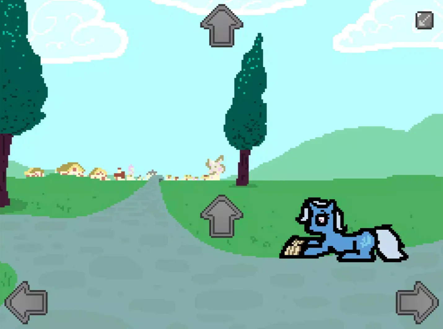 Banned From Equestria APK screenshot showing story adventure gameplay